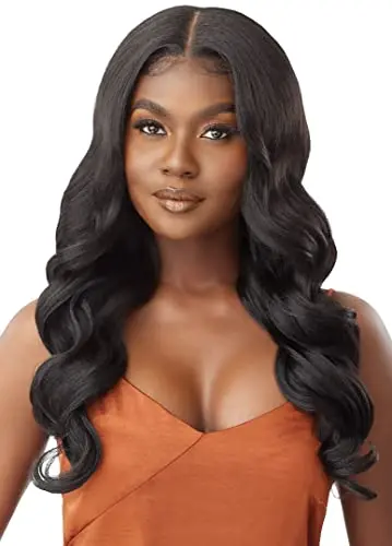 Outre Body Curl 24 inch golden honey blonde lace wig