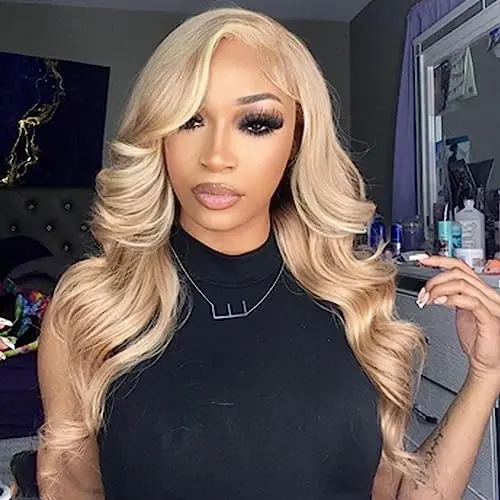 AFBeauty platinum blonde 613 body wave lace front wig
