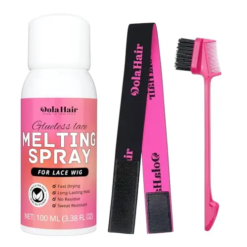 Dolahair Lace Melting and Holding Spray bottle for lace front wigs