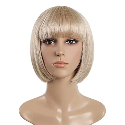 SYXLCYGG mix blonde bob wig with bangs and light texture
