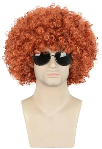 Karlery Orange Afro Short Curly - Vivid Party Colour product image