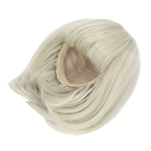 AUNMAS Easy Styling BJD Wig matcha green on doll head