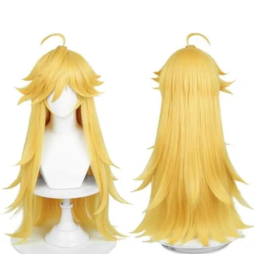 Long golden wavy blonde Halloween wig