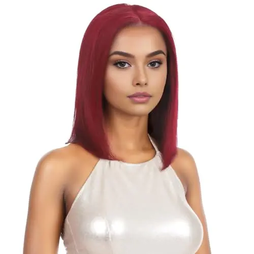FUTAI 12-inch 13x4 HD lace bob wig with straight human hair