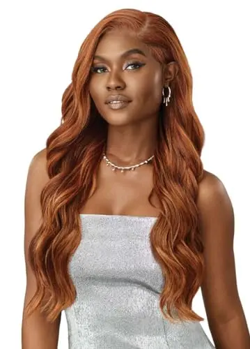 Outre Swirl102 Melted Hairline lace front wig in ginger auburn