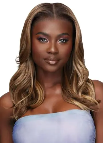 Outre HHB Loose Body Wave 18 100 percent fully hand tied human hair blend lace frontal wig