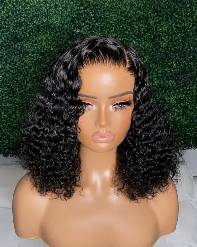 BEEOS 13x6 ultra-fitted curly bob with invisible HD lace