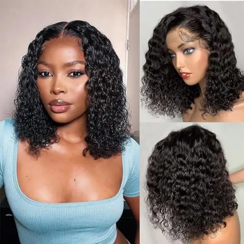Poshbash 13x4 Deep Wave Lace Front Bob Wig