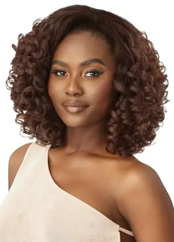 Outre Cypress synthetic half wig quick weave in dark brown