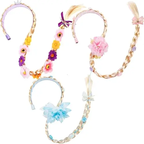 Peohud 3-Piece Princess Braided Headbands product image