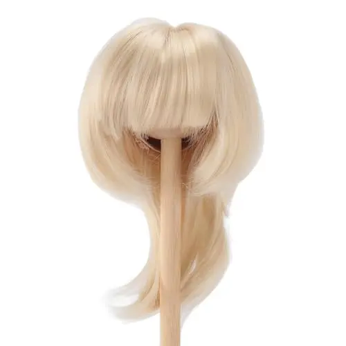 Fockety Straight Bang Shoulder Length Doll Wig