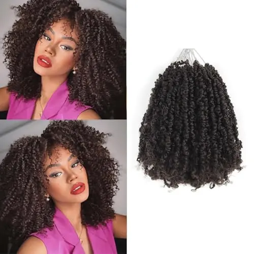 Datanala 10-inch Yanky twists crochet hair with curly ends in colour 4