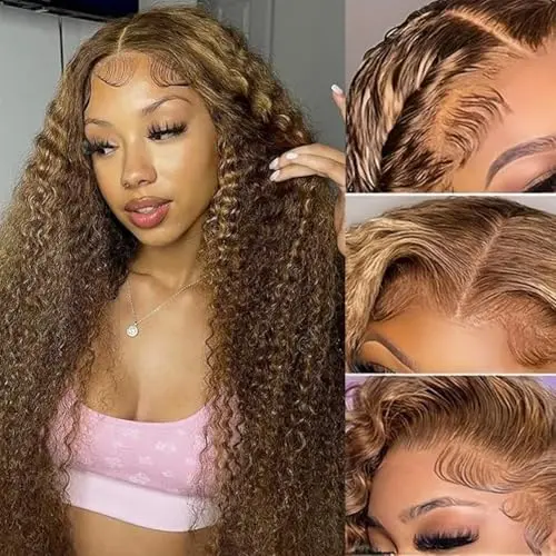 Virginess Ombre Water Wave 24 Inch Lace Front Wig