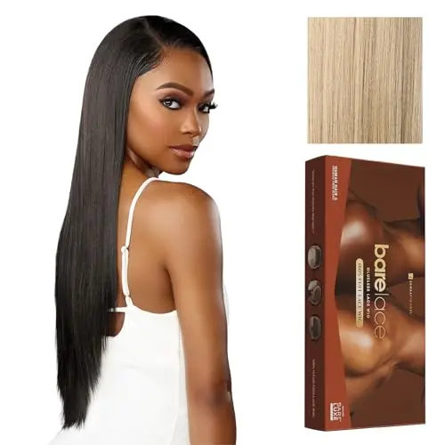 Beige blonde hand-tied full lace glueless wig