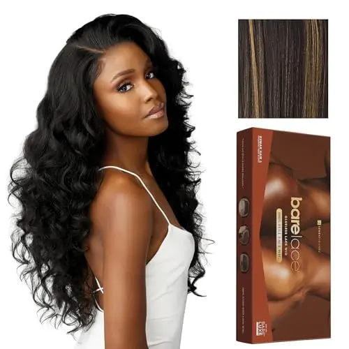 Sensationnel Barelace full lace human hair blend wig