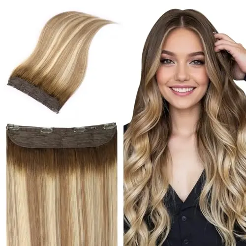 Youngsmile Wire Hair Extensions #3822 14 inch 70g Hidden Line Thick Straight