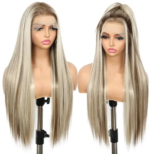 BABEHERS 13x6 highlight blonde glueless straight lace front wig