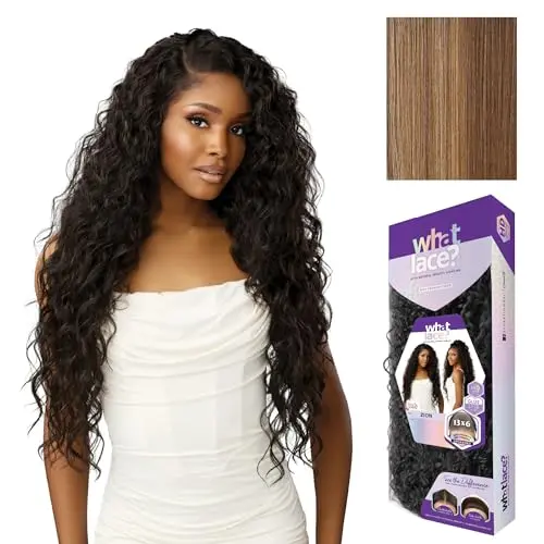 Sensationnel Zion 13x6 lace front curly wig in flamboyage blonde