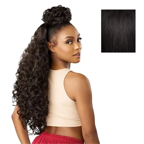 Sensationnel Instant Updown Halfwig Pony 4 Style in 1 Half Wig And Pony Drawstring
