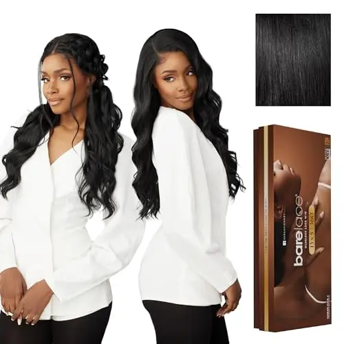 Sensationnel Barelace 13X5 360 lace wig in jet black with pre-cut hairline
