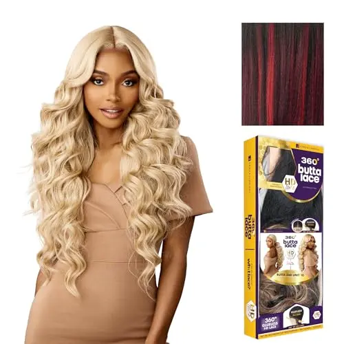 Sensationnel Butta 360 lace wig in balayage fiery red
