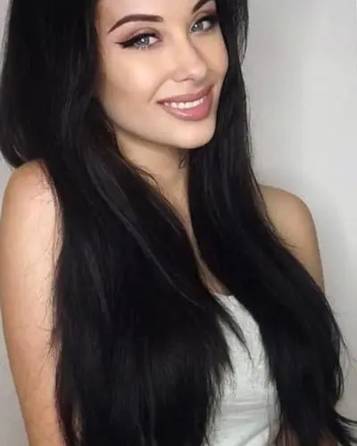 AFBeauty 24 inch black straight lace front wig with baby hair