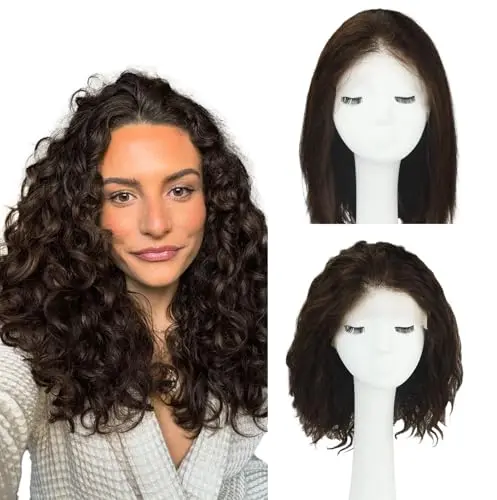 Worldstar natural wave human hair wig in brown