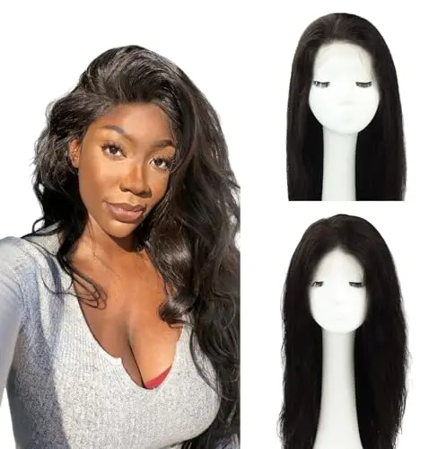 Worldstar 24-inch lace front human hair wig in natural black