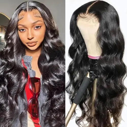 LJZYW 13x4 body wave lace front wig