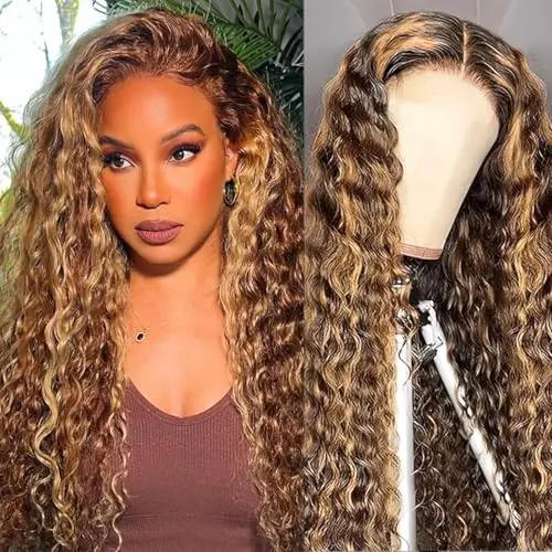 Kalomonia 13x6 ombre highlight deep wave wig