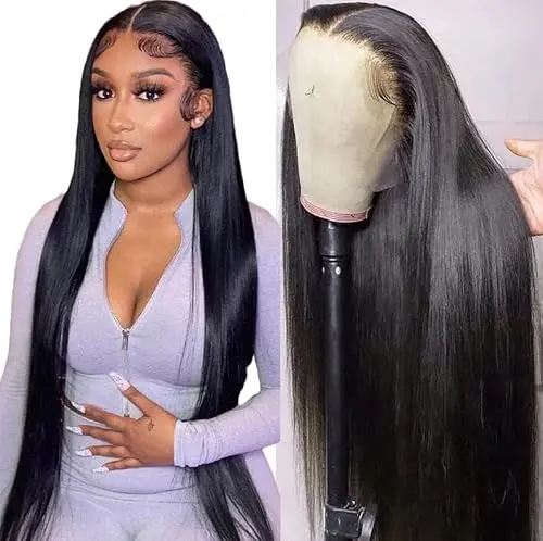 Fereowth Straight 24 Inch Lace Front Wig