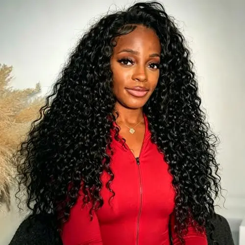 LJZYW deep wave half wig human hair in natural colour