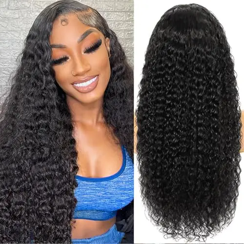 Coshgirl 22-inch deep wave 5x5 glueless wig with bohemian curl texture