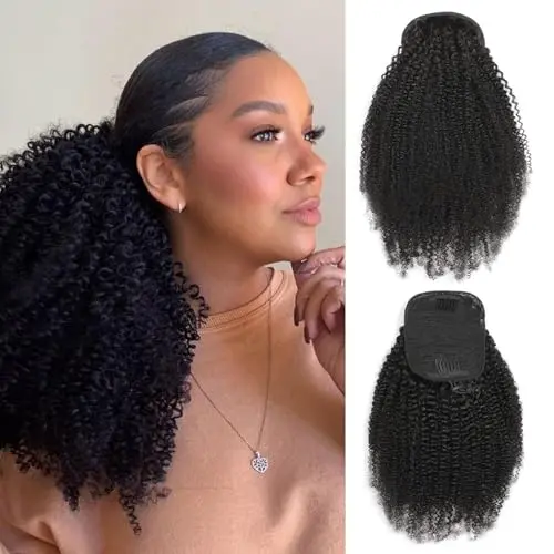 Product image of Humistwbiu 4C Natural Curly Afro Puff Drawstring Ponytail