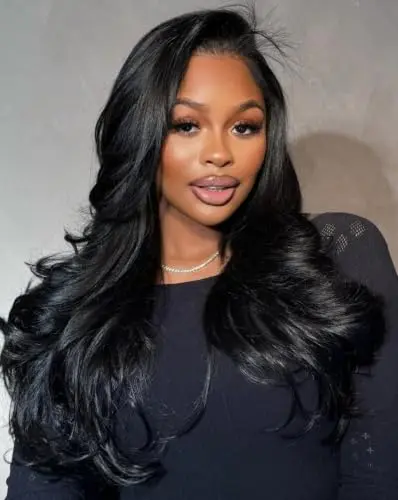 Bellarayine 22-inch 3-in-1 body wave half wig in natural colour