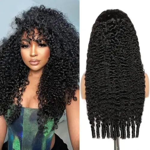 Generous 26 inch Burmese curly half wig human hair with 200% density and 3-in-1 styling