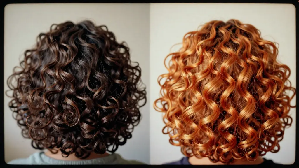 Dull, limp, coated curls compared with clean, defined, springy ones