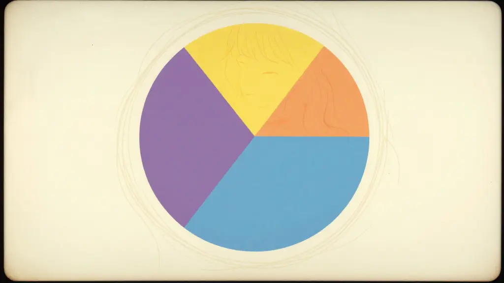 Colour wheel showing purple opposite yellow and blue opposite orange for hair toning