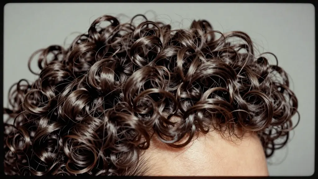 Side-by-side of a defined curly wig section and the same section looking loose and undefined